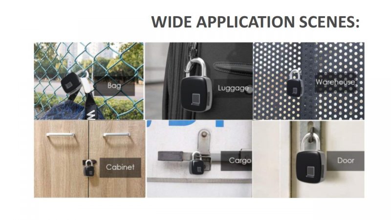 LK-P30-Fingerprint Padlock Application Scenes