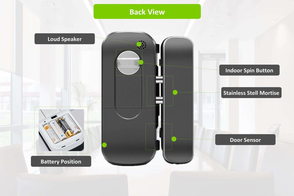 LK-1101 Fingerprint Glass Door Lock