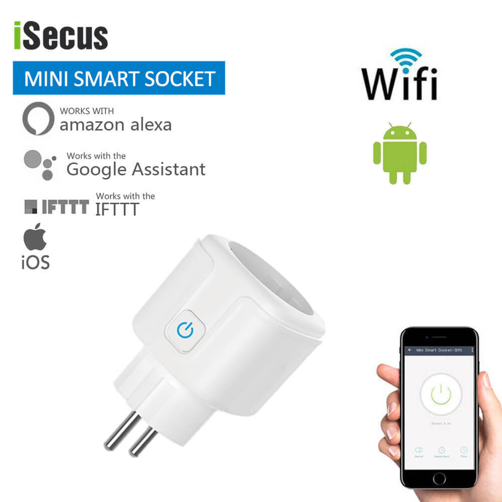 Smart WiFi Power Socket ST100-EU-01-Works with Google Home & Alexa