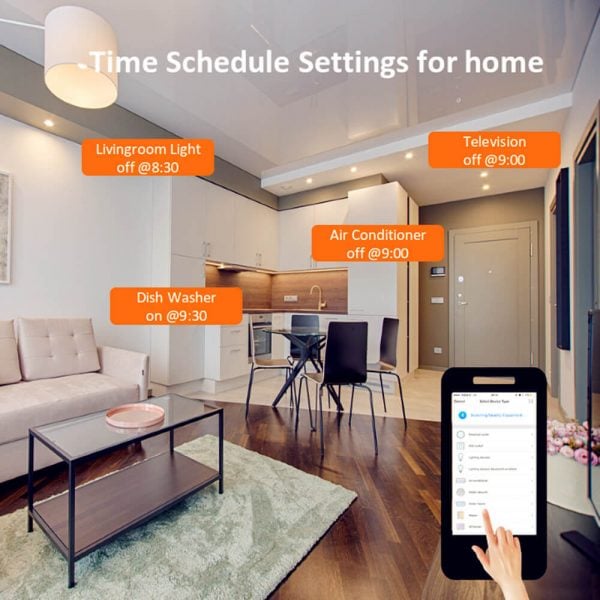 Smart WiFi Power Socket-ST100-UK-06-Scheduled Timer