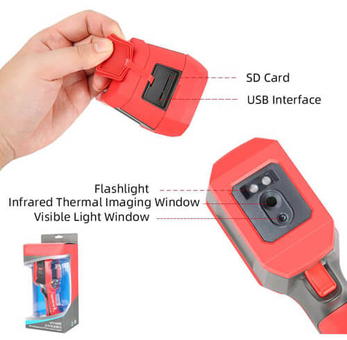 UTi165K Infrared Thermal Imager Fever Thermometer Real Time Projection 