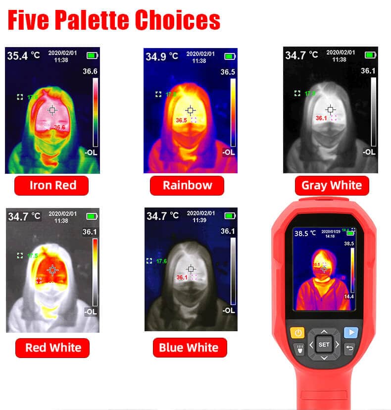 uti165k thermal imaging thermometer handheld device