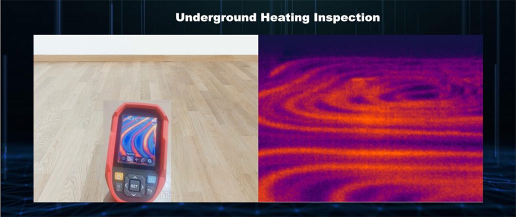 Thermal Imaging Camera Underground Heating Inspection