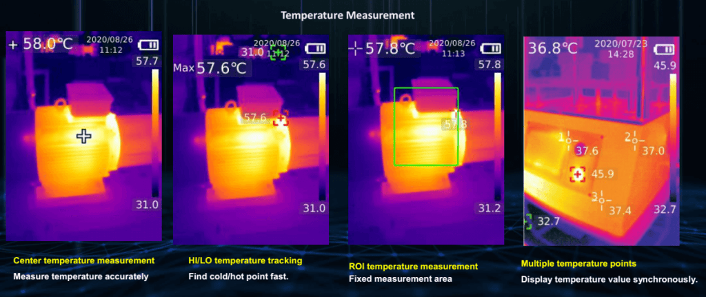 Thermal Imaging Pictures Temperature Measurement