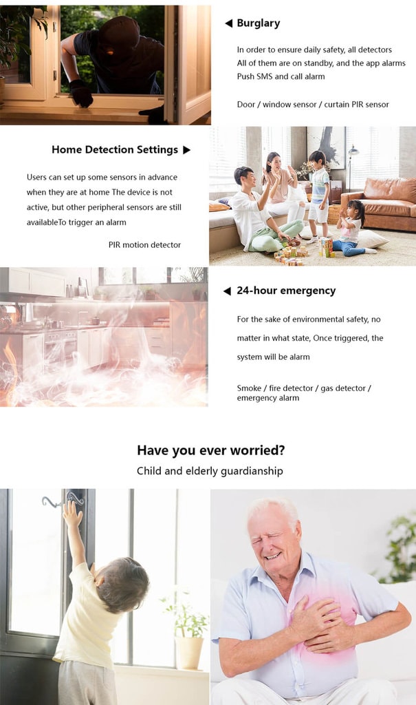 Touch Sreen WiFi Alarm System Kit-P4 Touch Sreen WiFi Alarm System Kit-P4