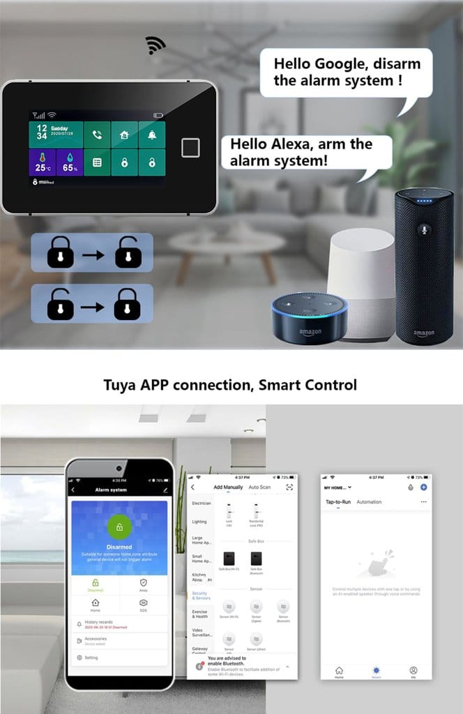Touch Sreen WiFi Alarm System Kit-P7 Touch Sreen WiFi Alarm System Kit-P7