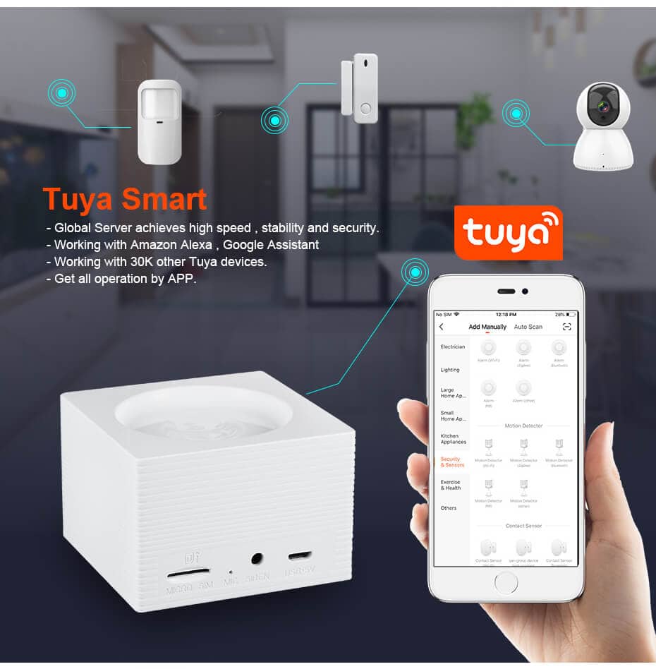 Tuya Smart WiFi Alarm System Kit G95-Marketing P1