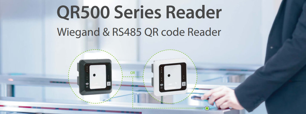 QR500 Wiegand and RS485 QR reader for access control-catalogue pic