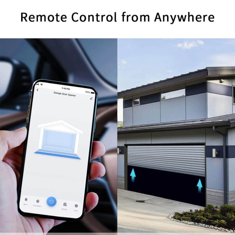 Smart WiFi Garage Control from iSecus Remote Control from cellphone