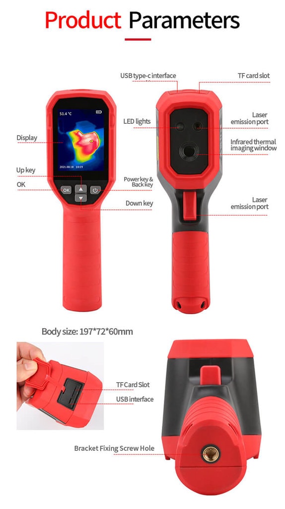 (Free Shipping)UTi712s Thermal Imaging Camera for Water Leakage Detection  Floor Heating Inspection