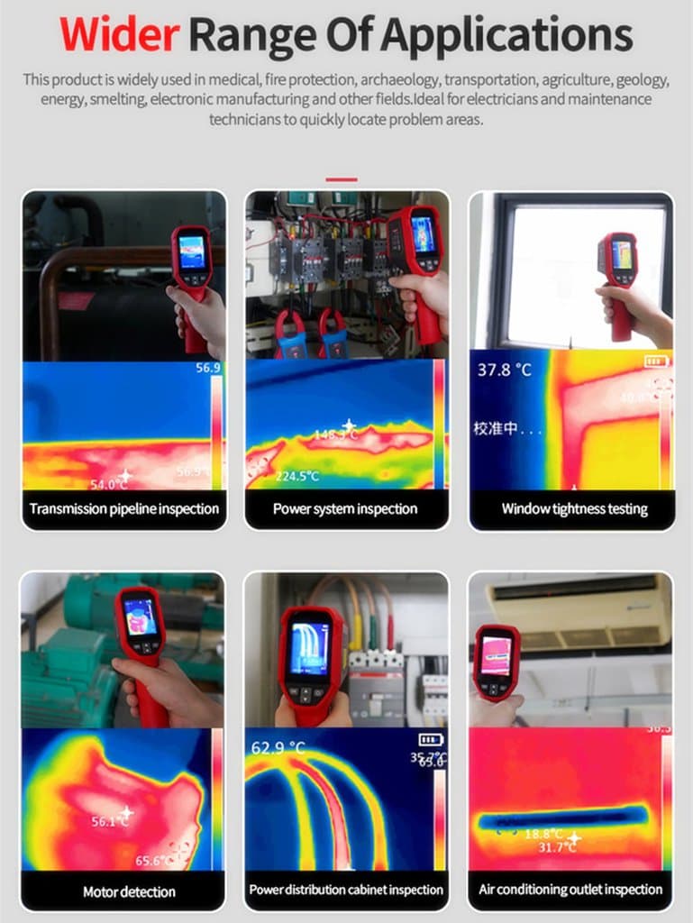 (Free Shipping)UTi712s Thermal Imaging Camera for Water Leakage Detection  Floor Heating Inspection