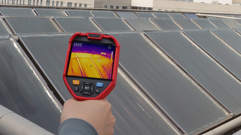 UTi730E Thermal Imaging Camera Application P5-Solar Panel Inspection