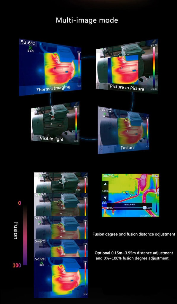 UTi320E Thermal Imaging Camera WiFi Connection 320X240px-iSecus-P5