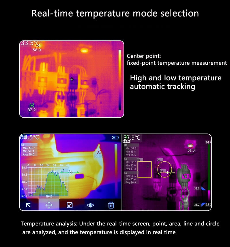 UTi320E Thermal Imaging Camera WiFi Connection 320X240px-iSecus-P7