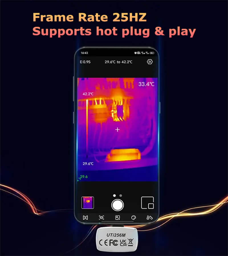 UTi256M Thermal Imaging Camera Smartphone Imager from iSecus-P1