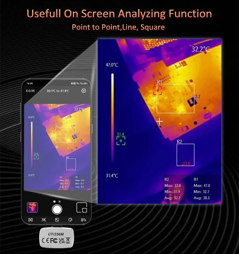 UTi256M Thermal Imaging Camera Smartphone Imager from iSecus-P5