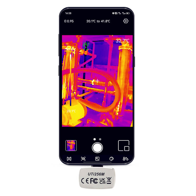 uti256m smartphone thermal imaging camera-featured pic