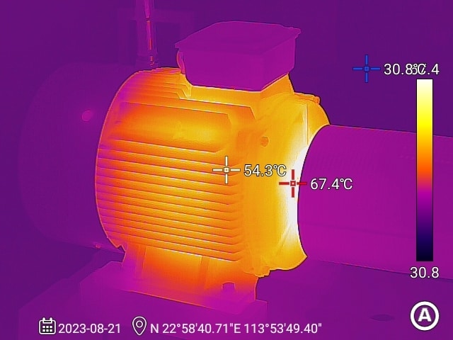 UTI640J Effect-Thermal Camera on Motor Inspection-P1