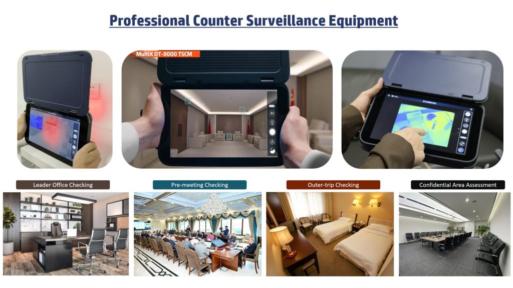 MultiX DT-8000 Professional Counter Surveillance Equipment TSCM APPLICATIONS