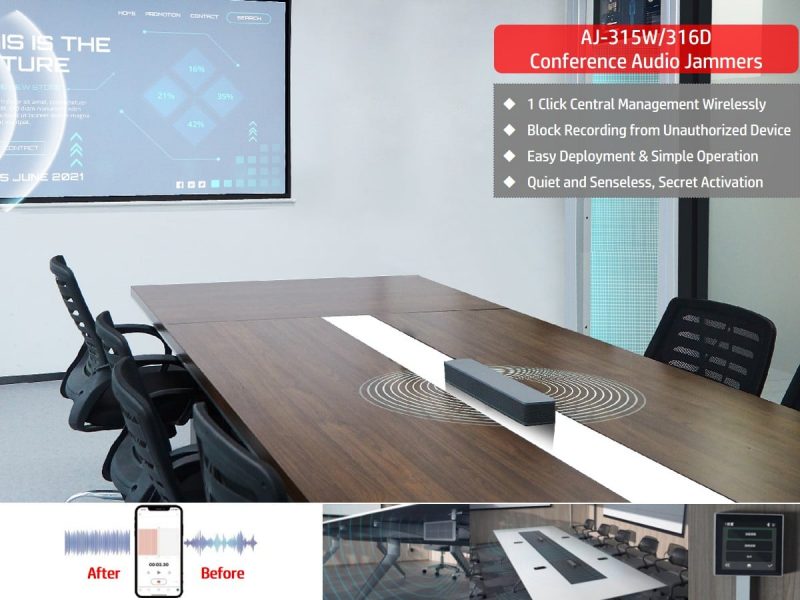 AJ-315W-316D Silent Audio Jamming System for Conference Room Suitable for Governmental Clients